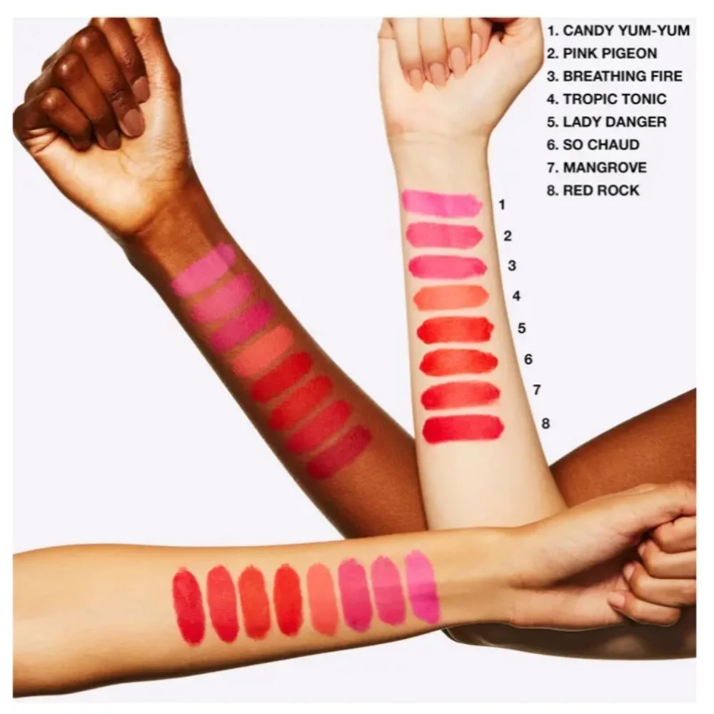 NEW 2×MAC Mini Matte Lipstick in Lady Danger Travel